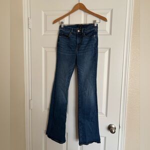 Ann Taylor Dark Blue Flared Jeans